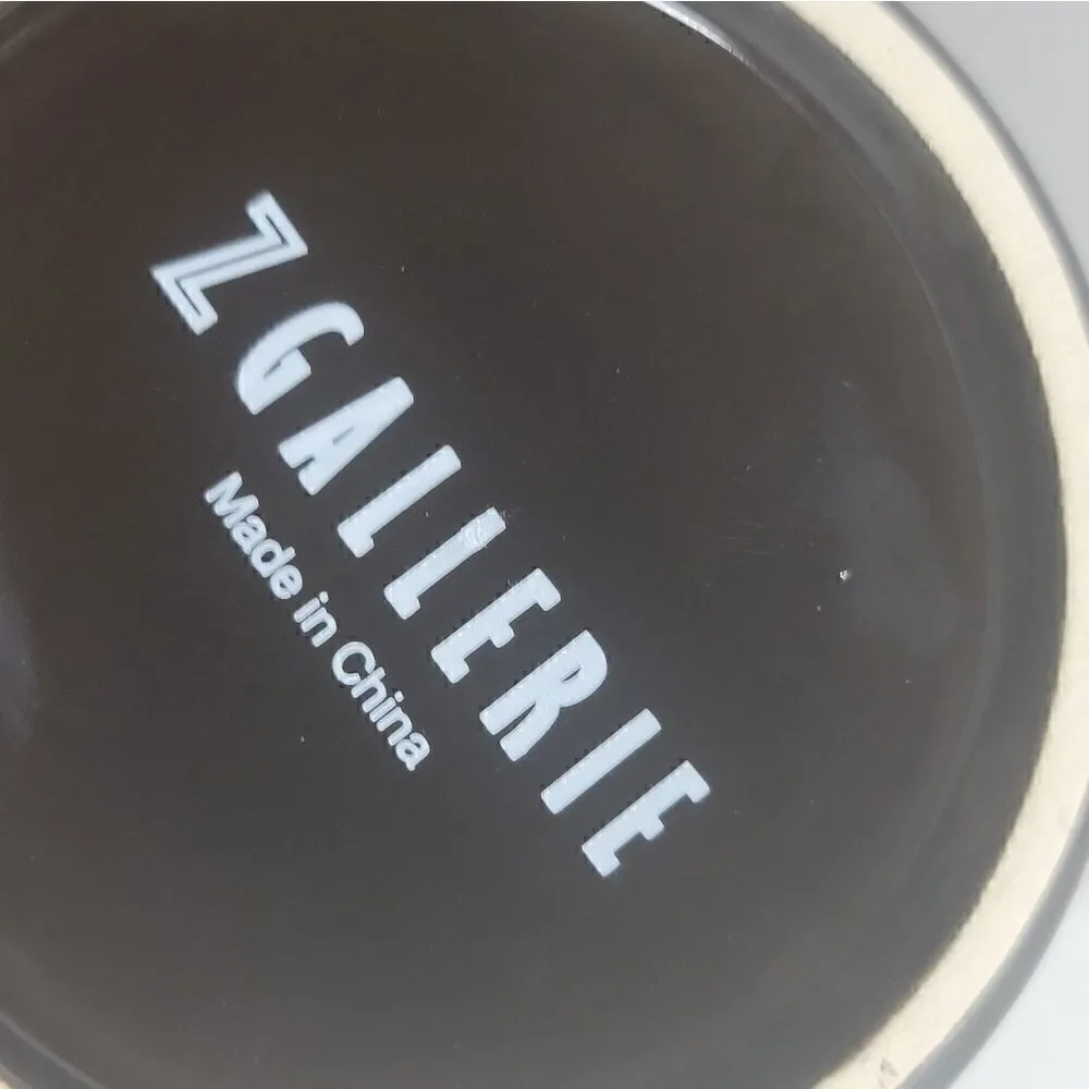 Z Gallerie Multi Use Storage Duo Cermic Canisters with Metal Lids